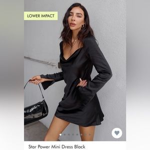 Princess Polly’s star power dress in black